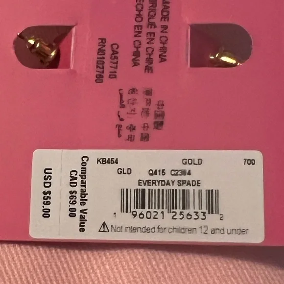 Kate Spade gold spade earrings - Picture 6 of 7